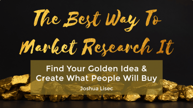 [SUPER HOT SHARE] Joshua Lisec – The Best Way To Market Research It Download